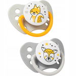 BabyOno SMOCZEK ANATOMICZNY 3-6m szary/żółty 2 szt