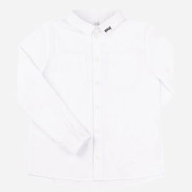 Bembi: Koszula elegancka chłopięca z kołnierzykiem dł. ręk. biała r. 128