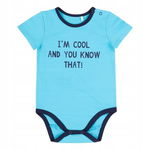 Bembi: Body bawełniane kr. ręk. I'm cool and you know that! r. 68