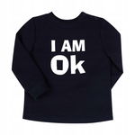 Bluzka I am OK Bembi dł. rękaw 98 granatowa