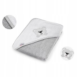 Bocioland Okrycie z kapturem 100x100cm Szary