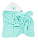 Bocioland Okrycie z kapturem 80x80cm Aqua BL023
