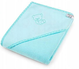 Bocioland Okrycie z kapturem 80x80cm Aqua