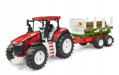 BRUDER ; Traktor ROADMAX z przyczepą i 3 pniami drzew