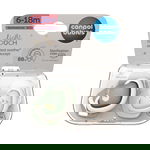 Canpol babies: Smoczek silikonowy Light touch 6-18m symetryczny GOOSE 2 szt