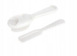 Canpol - Szczotka + Grzebień dla niemowląt - White