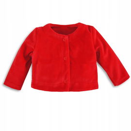 Bolerko welurowe 68 na napy czerwone