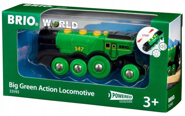 Brio Zielona lokomotywa 33593