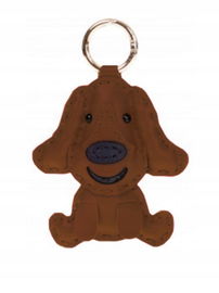 Brelok do kluczy, zawieszka pies Beagle brązowy