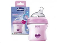 CHICCO BUTELKA NATURAL FEELING COLOR RÓŻ 150ML 0M+