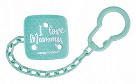 Canpol Łańcuszek do Smoczka - I Love Mummy Zielony