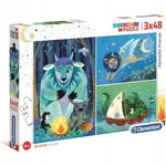 CLEMENTONI: PUZZLE 3x48 el FANTASTIC FRIENDS