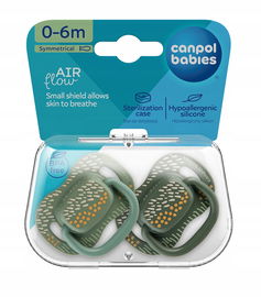 Canpol: Smoczek Symetryczny Silikonowy 0-6m