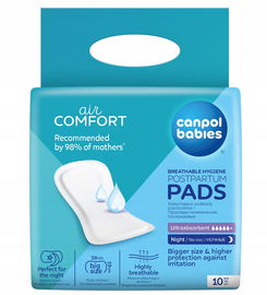 Canpol Oddychające Podkłady Poporodowe Noc 10szt