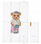 Ceba Baby Składana Mata do przewijania duża 50x80cm Fluffy Puffy Lea