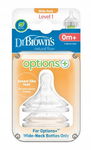 Dr Brown's Smoczek do Szerokiej Butelki Options+ 0-3m 2szt