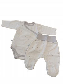 Eevi: Body + półśpioch biały Tiny gwiazdki r. 56