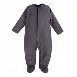 Eevi: Magic pajac niemowlęcy grafitowy w prążek r.68