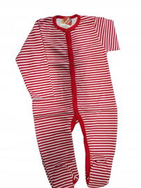 Eevi: Pajac czerwony w białe paski r.92