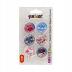 Fun&Joy: Magnesy FLAMINGI okrągły mix śr. 30mm 6 sztuk