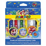 Flamingo: Kredki do malowania twarzy 6 kolorów