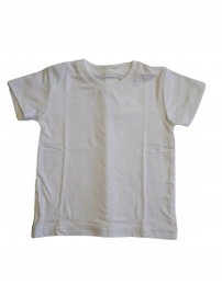 Eevi: t-shirt dziecięcy biały bambus rozmiar 80