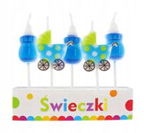 Godan: Świeczki Pikery Blue Baby, 5 szt.