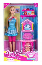 LALKA ANLILY ZE SKLEPEM ZOOLOGICZNYM