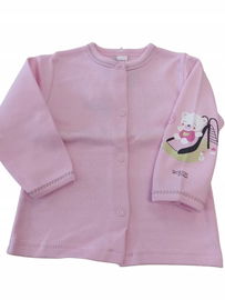 Koala Baby: Kaftanik bawełniany dziewczęcy "Plac zabaw" różowy r. 68