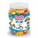 Klocki Puzzle- w słoiku małym 35szt Wader