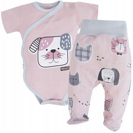 Komplet półśpioch i body MROFIpieski kotki 68