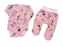 Komplet półśpioch i body MK panda 68