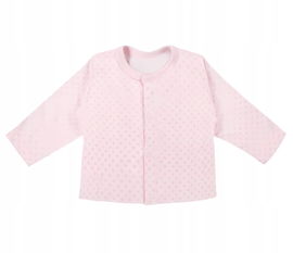 Kaftanik niemowlęcy Eevi różowy w kwiatki 50
