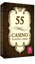 Karty Casino - karty do gry 55 brązowe