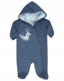 Kombinezon Dino Nini kolor niebieski, dinozaur 56