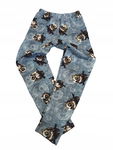 Legginsy 3D szare w sowy r.86