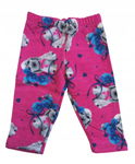 Legginsy dziewczęce ocieplane różowe r.86