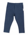 Legginsy dresowe, dziewczęce, granat r.62