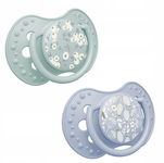 LOVI Smoczek Silikonowy Dynamiczny 0-3m Blossom Blue