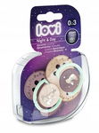 LOVI Smoczek Silikonowy Dynamiczny Night&Day 0-3m