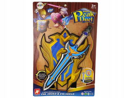 Lean Zestaw Niebieski Wojownika Miecz Tarcza z Pianki EVA