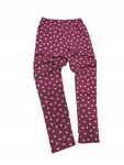 Legginsy dziewczęce Bembi 128 wrzosowe w motyle