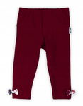 Legginsy dresowe Nicol 56 czerwony kokardki
