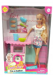 LALKA DEFA LUCY MISIL Z PIEKARNIKIEM I AKCESORIAMI