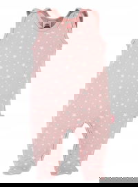 Makoma: Śpioch niemowlęcy pudrowy róż w gwiazdki r.68