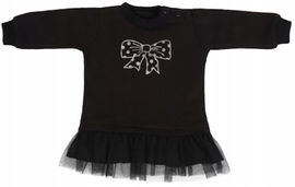 Mamatti: Tunika Tiul dł. ręk. kokardka czarna r. 98