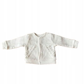 Mamatti: sweterek biały ze stójką r.80