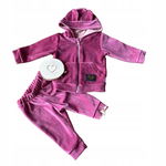 Mamatti: komplet dres welurowy velvet r68