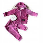 MAMATTI: Komplet dres z kapturem velvet r 74