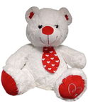 Maskotka Biały Miś 40cm